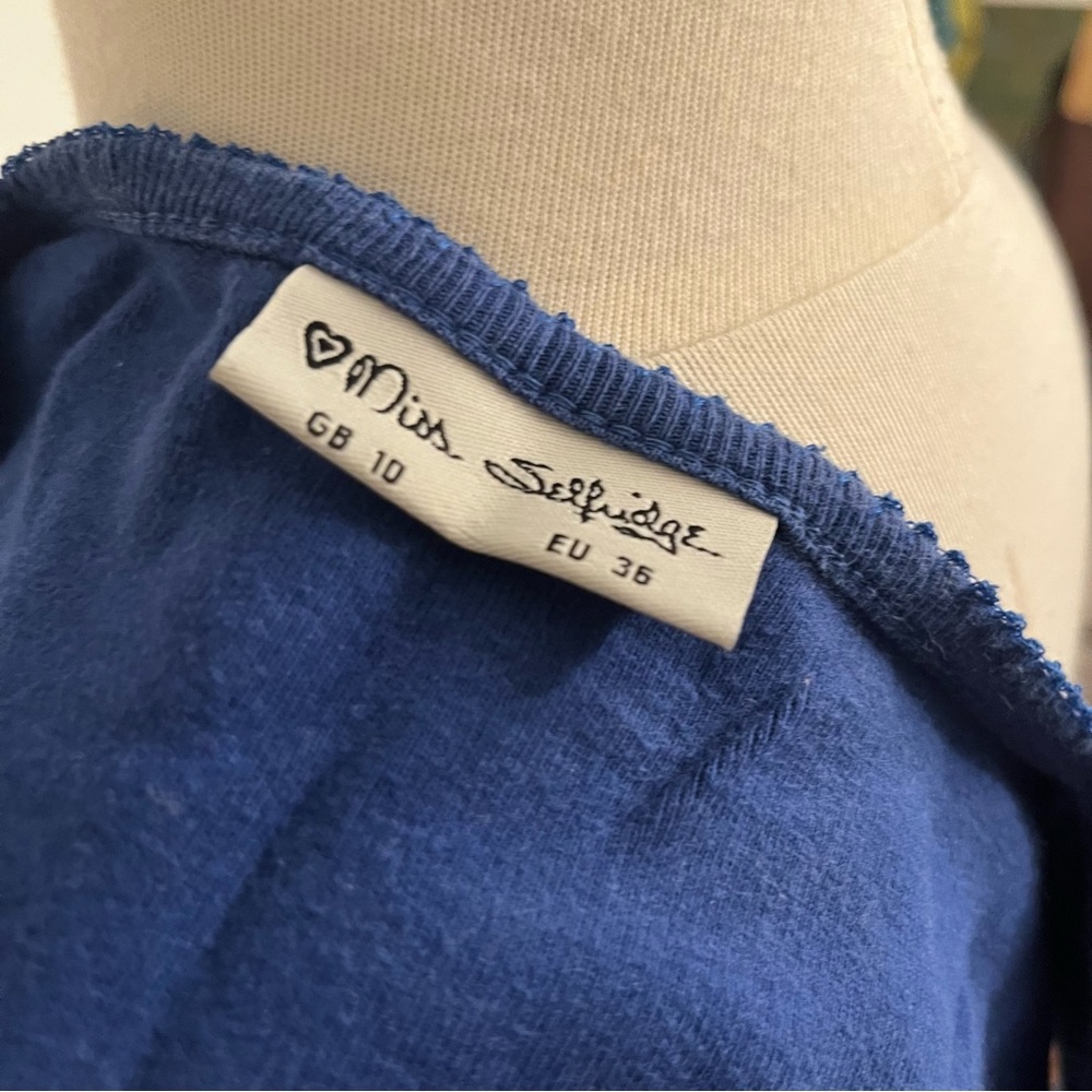 Blue Square Neck Tank Top - Picture 5 of 5